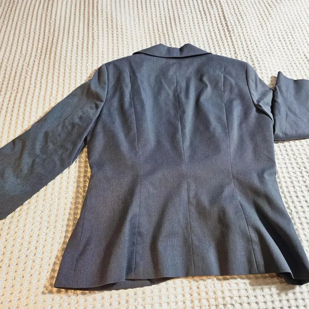 Doncaster Women's Blue 2 Pc Sz 10 Blazer & Sz 10P Pants Suit Business Career Set - Picture 9 of 16